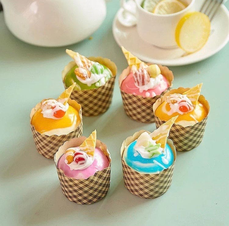 Set Of 6 Cupcakes Simulation Props Set Of 6 Cupcakes Simulation Props